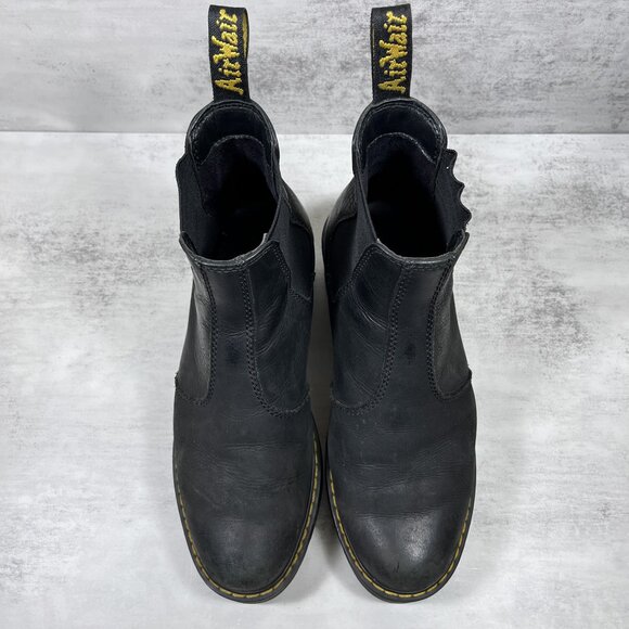 Dr Martens Rometty Leather Platform Chelsea Boots - Women's Size 8 - Black - Picture 7 of 10